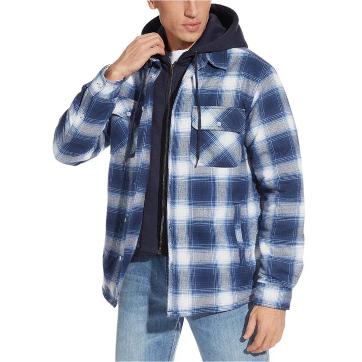 Chaqueta hombre | capucha con cierre frontal y bolsillos