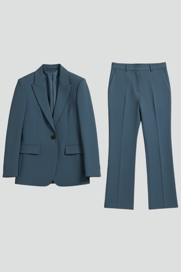 Traje de Mujer | Blazer estructurado con pantalón de pierna recta