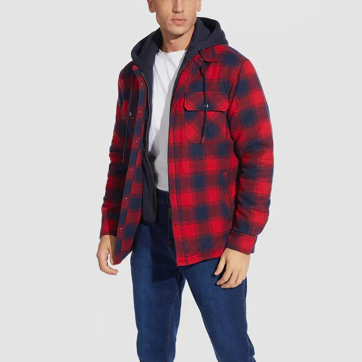 Chaqueta hombre | capucha con cierre frontal y bolsillos