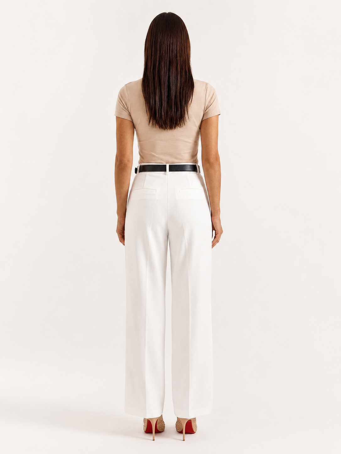 Pantalón Mujer Talle Alto | Pierna Ancha y Fit Relajado