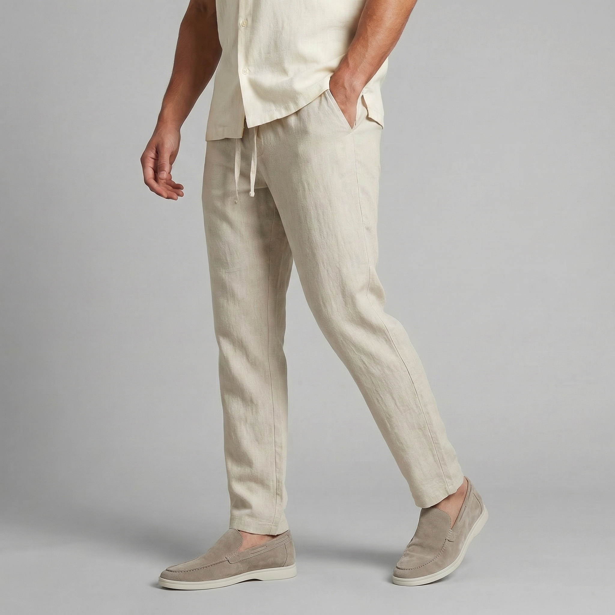Pantalones Hombre Wide Leg | Corte Ancho para Clima Cálido