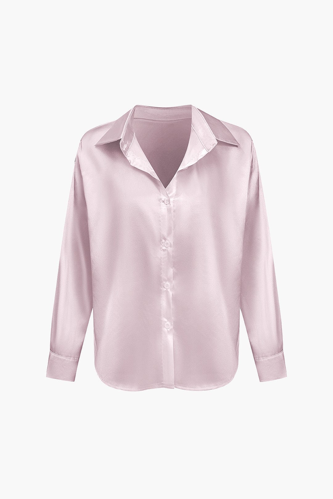 Blusa mujer con cuello y nudo frontal | manga larga y cierre delantero