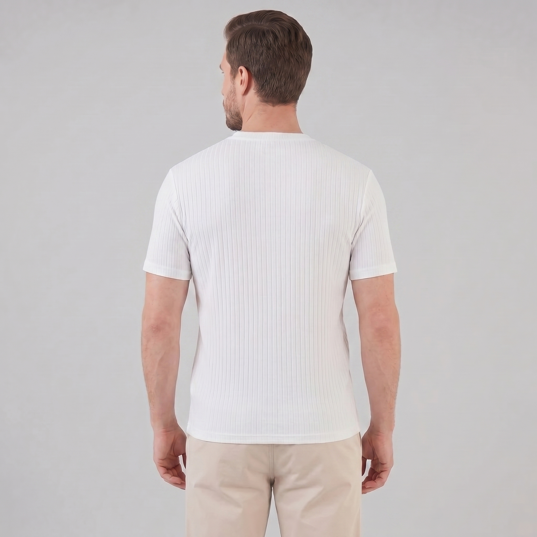 Camisa Hombre Henley | Corte Slim Manga Larga Casual