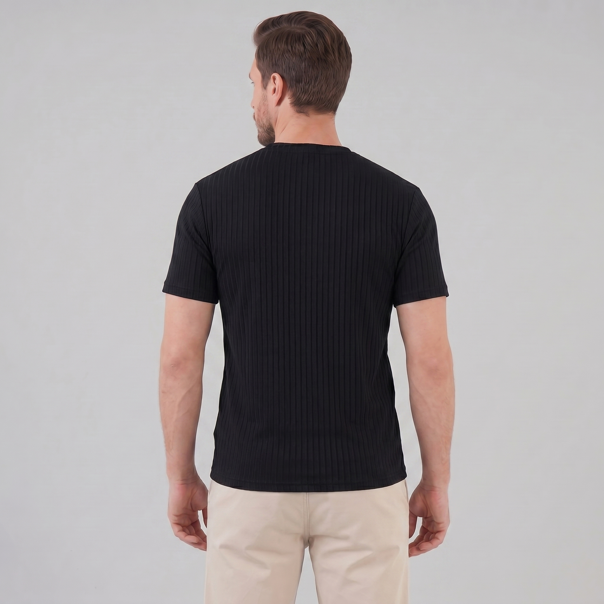 Camisa Hombre Henley | Corte Slim Manga Larga Casual