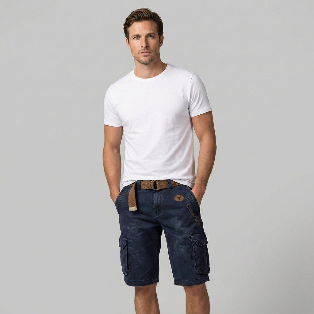 Pantalón corto hombre | cargo con bolsillos laterales