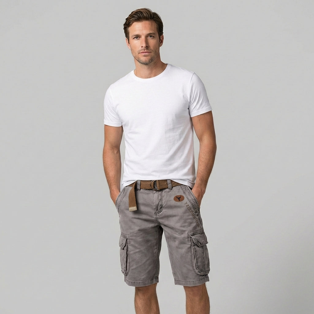 Pantalón corto hombre | cargo con bolsillos laterales