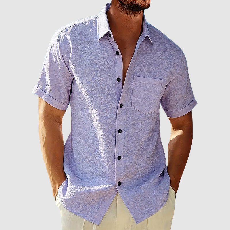 Camisa Hombre Regular Fit | Cuello Clásico Manga Corta