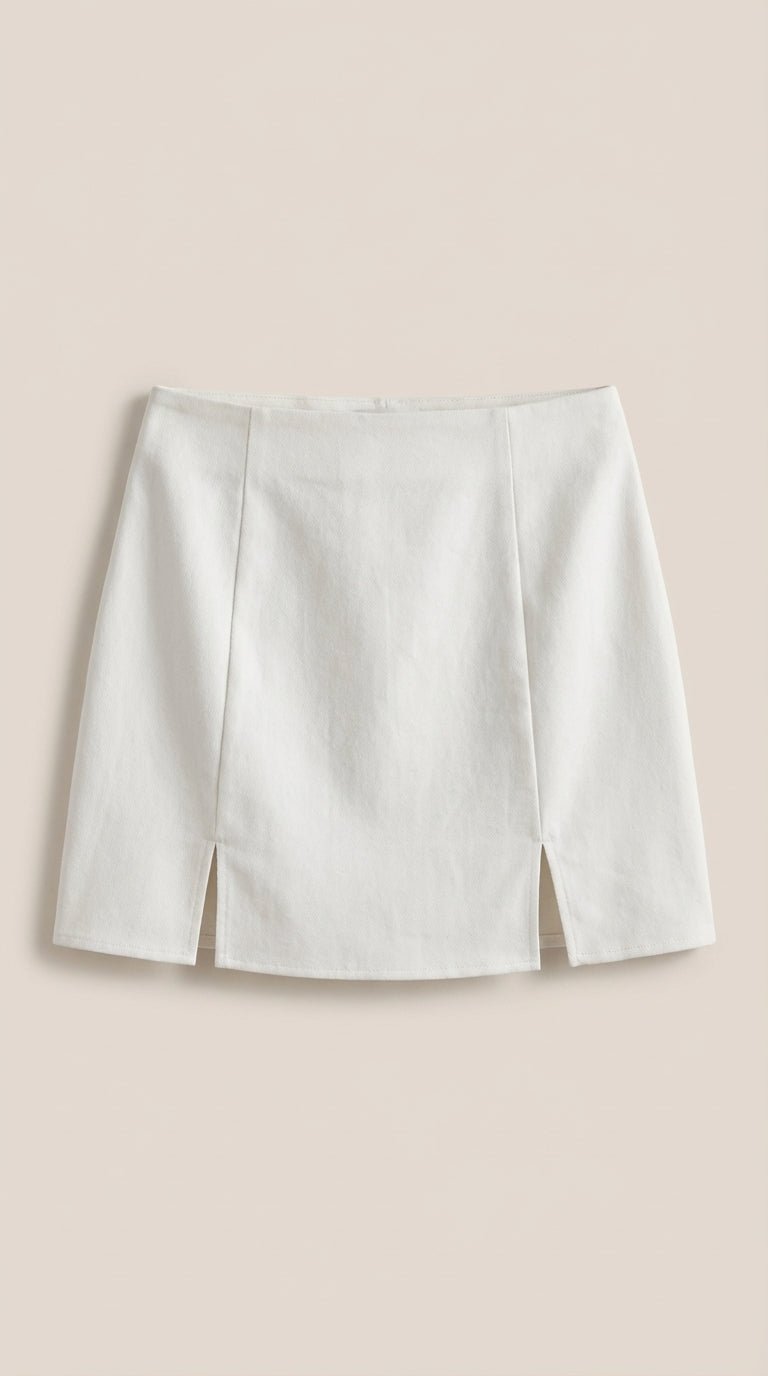 Minifalda Mujer | Talle Alto con Abertura Lateral