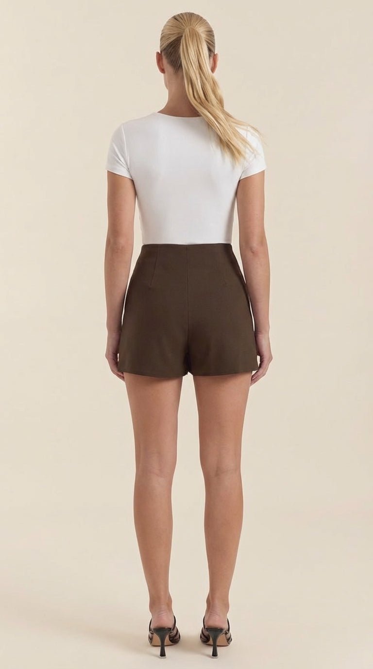 Minifalda Mujer | Talle Alto con Abertura Lateral