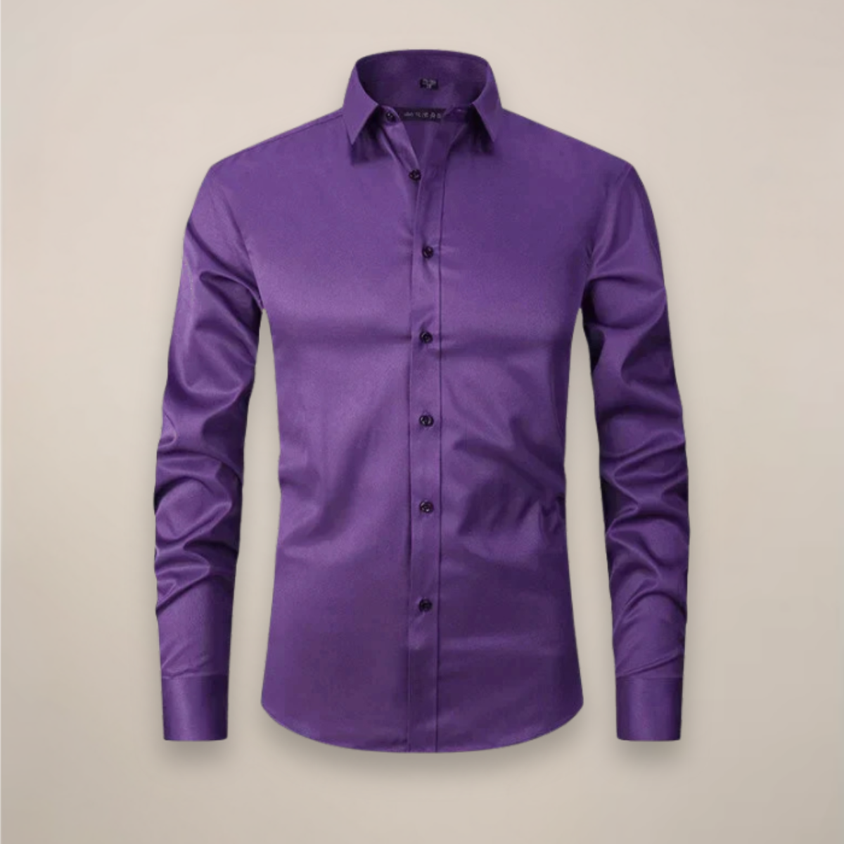 Camisa Hombre | Corte Estructurado con Cuello de Punta Largo
