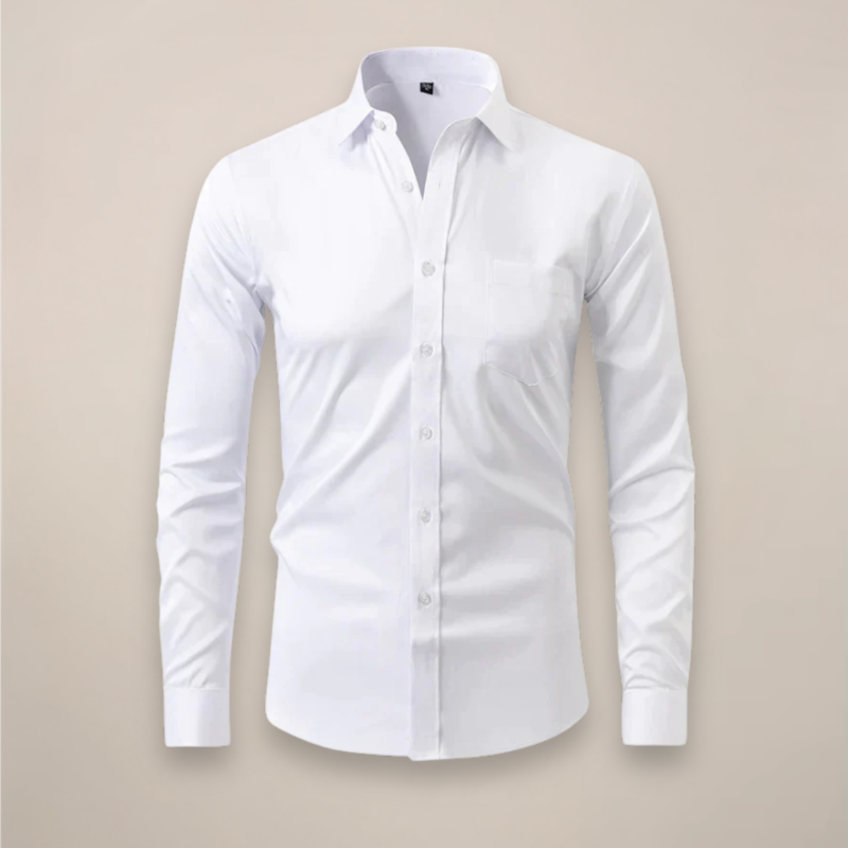 Camisa Hombre | Corte Estructurado con Cuello de Punta Largo