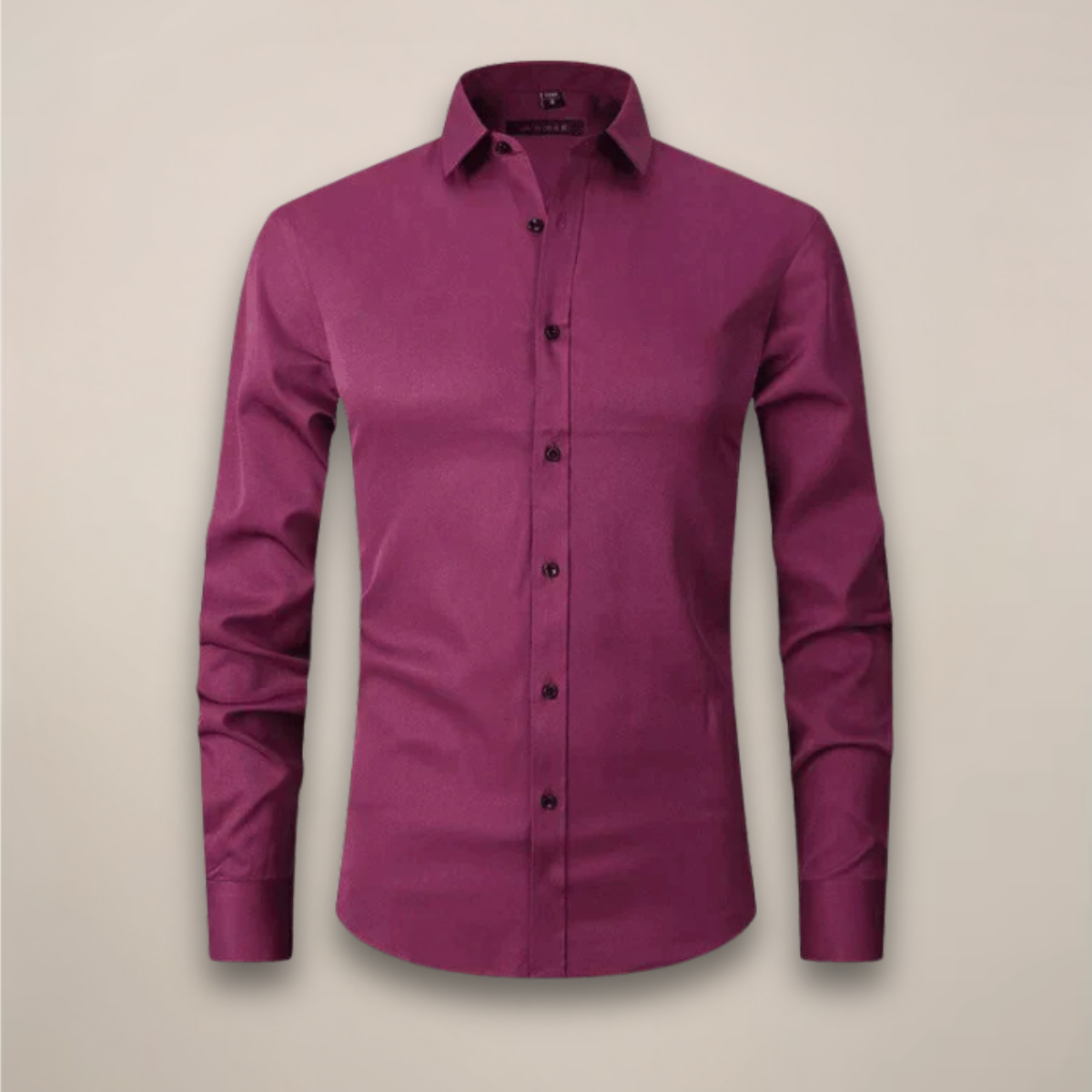 Camisa Hombre | Corte Estructurado con Cuello de Punta Largo