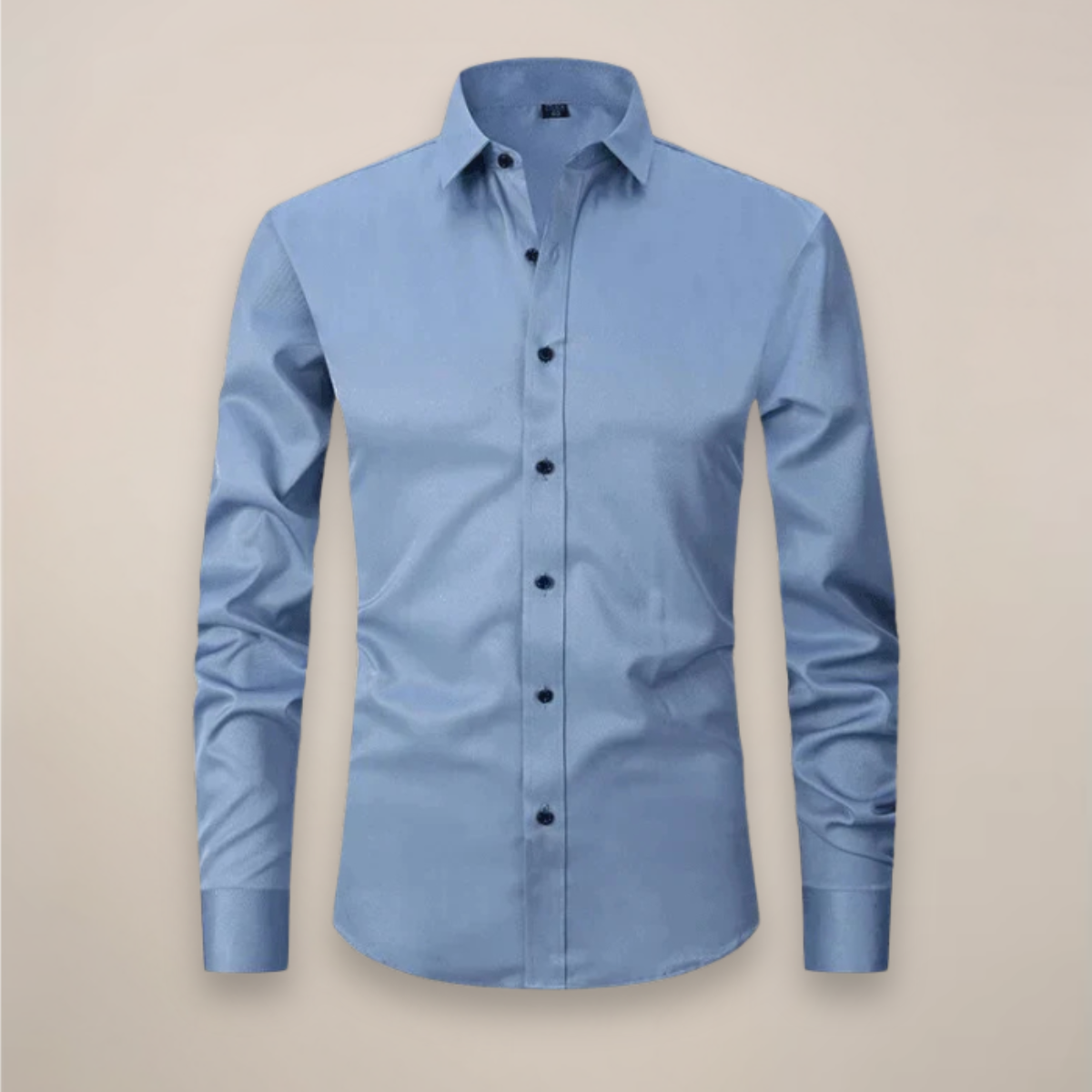 Camisa Hombre | Corte Estructurado con Cuello de Punta Largo