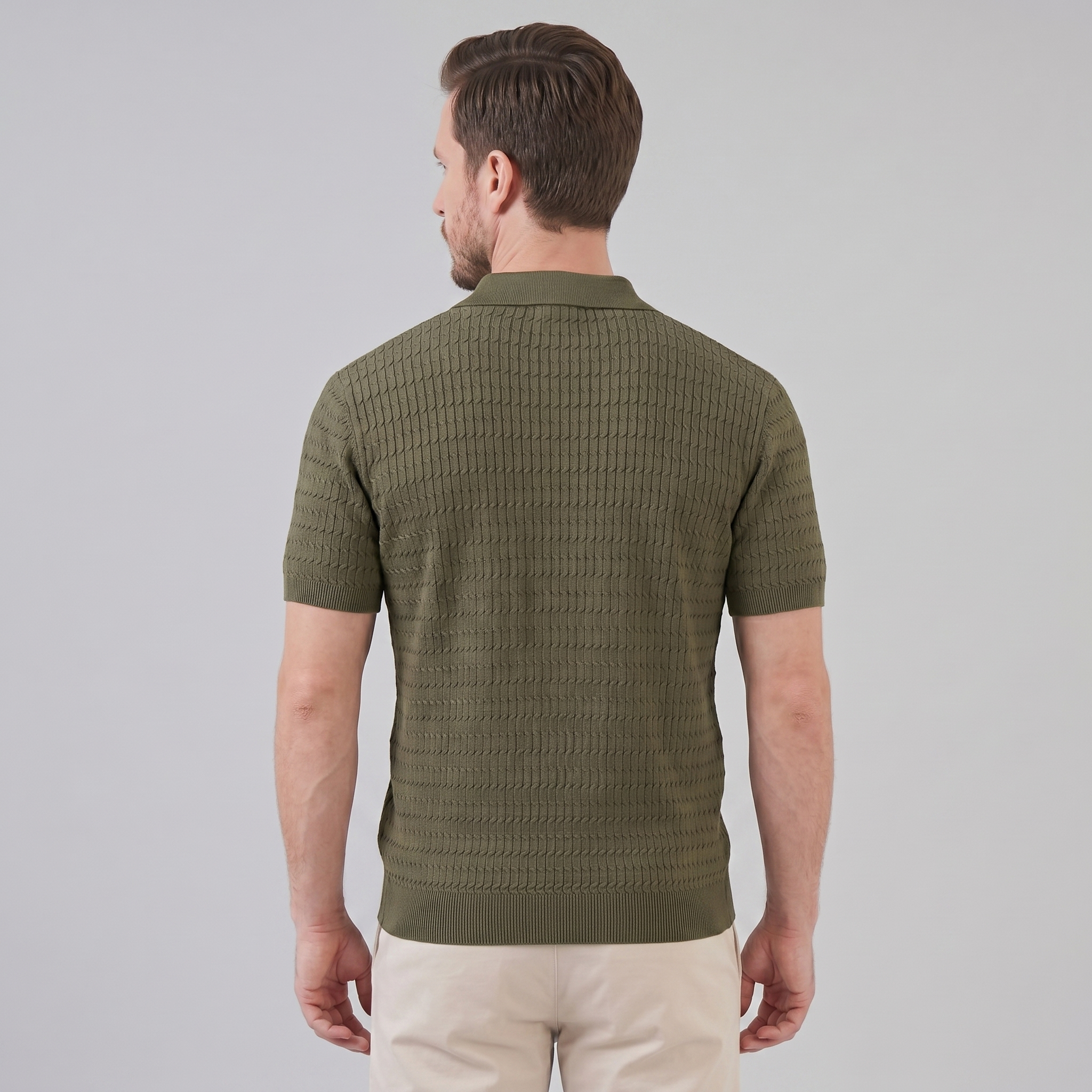 Polo Hombre Slim Fit | Cuello clásico y cierre de tres botones
