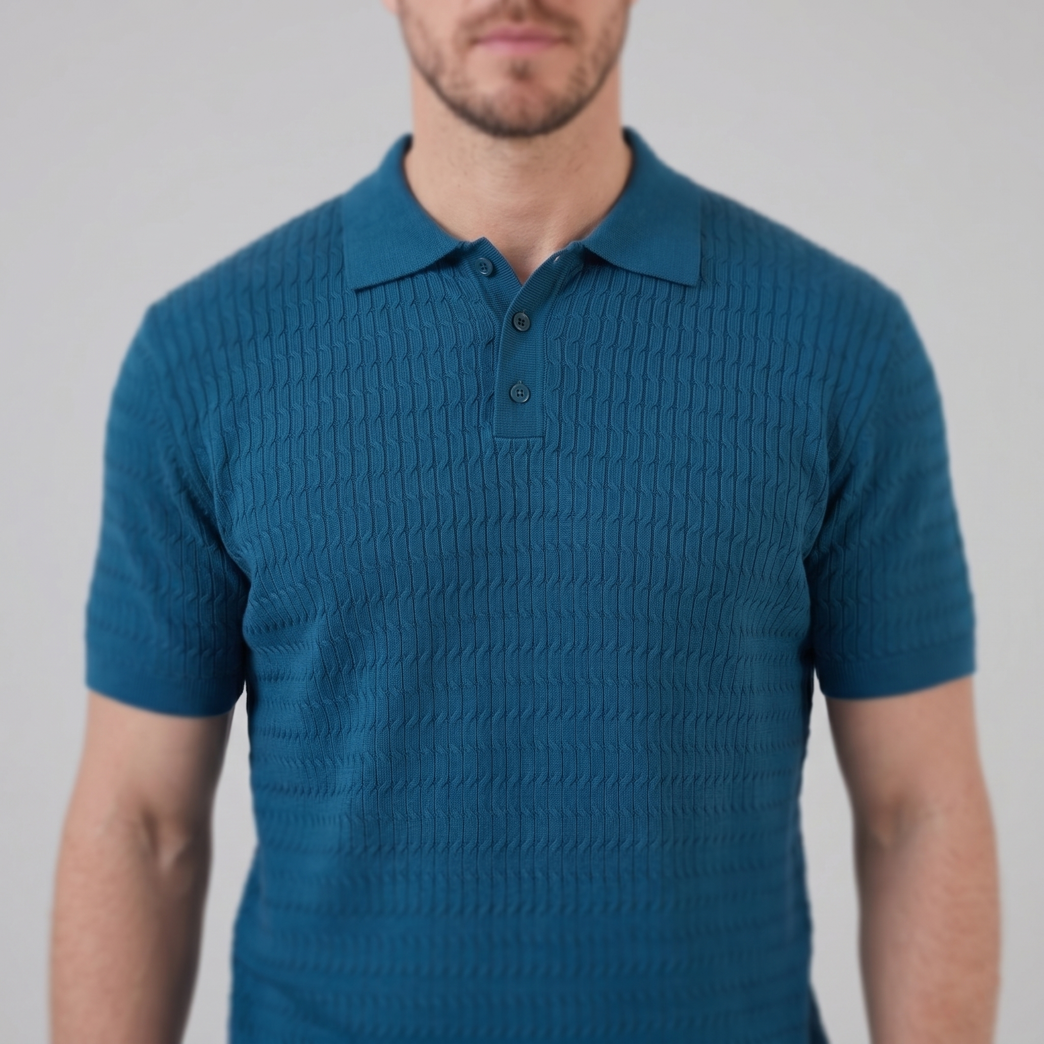 Polo Hombre Slim Fit | Cuello clásico y cierre de tres botones