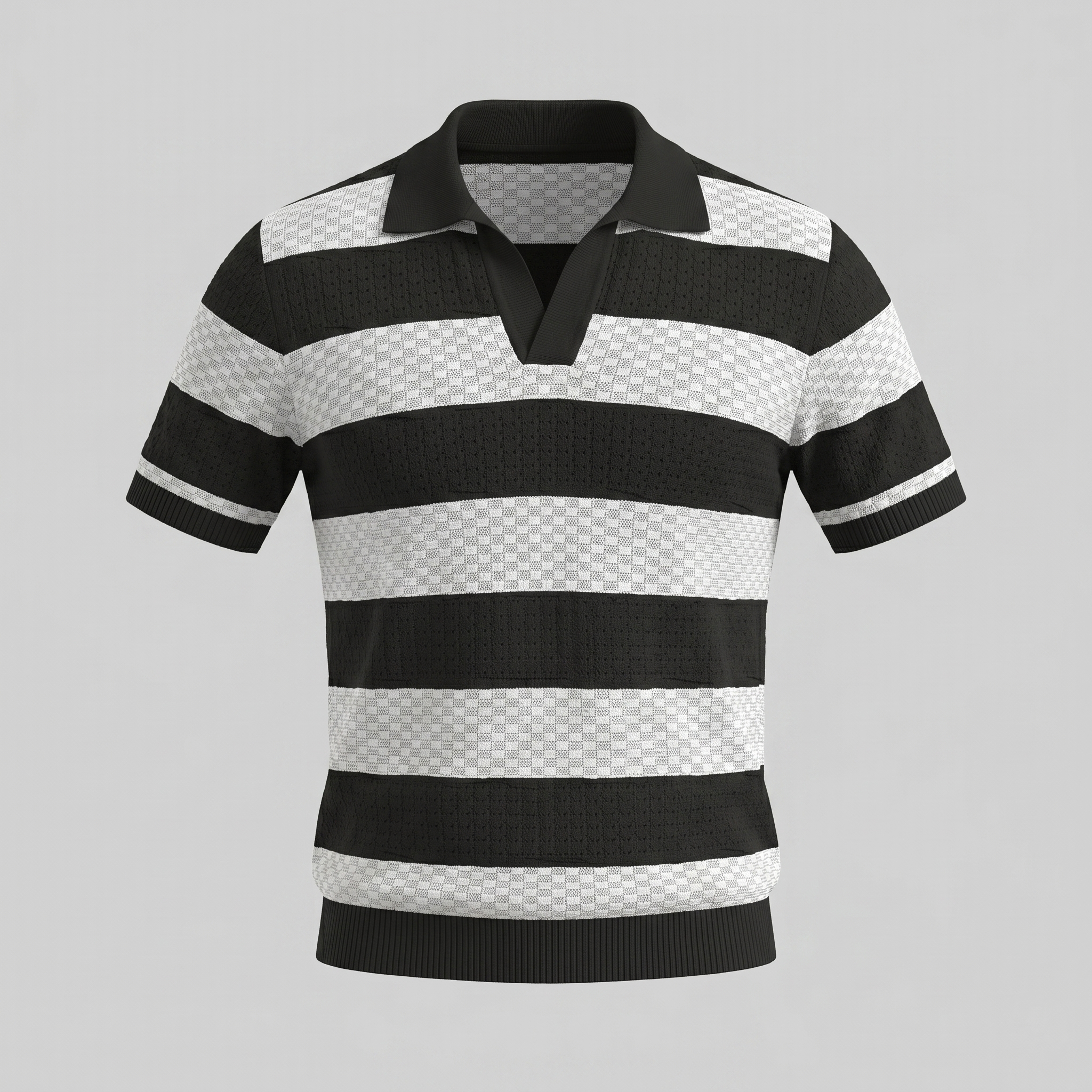 Polo Hombre de Manga Larga | Corte Regular con Cuello Abierto