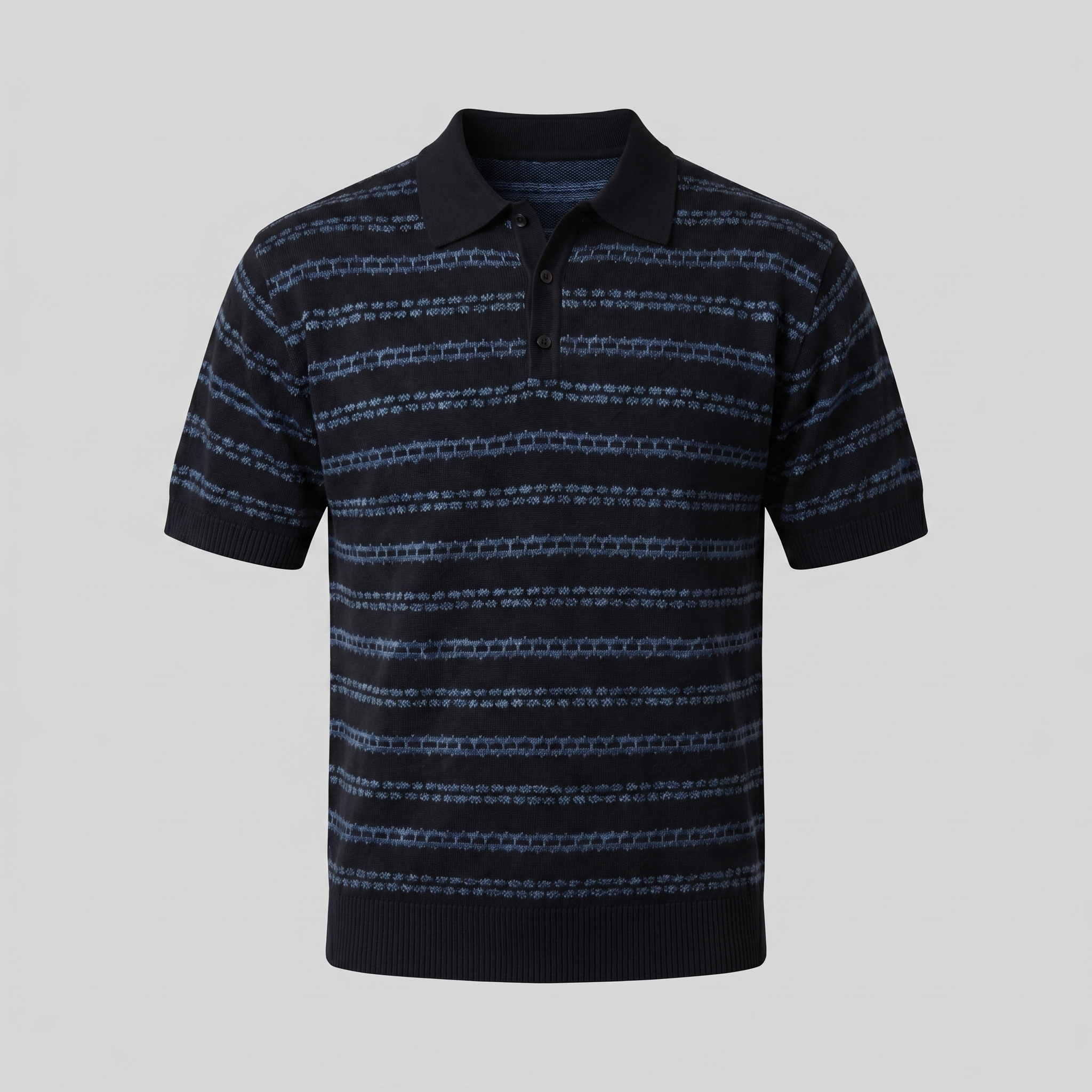 Polo Hombre | Corte Entallado con Patrón de Rayas Clásico