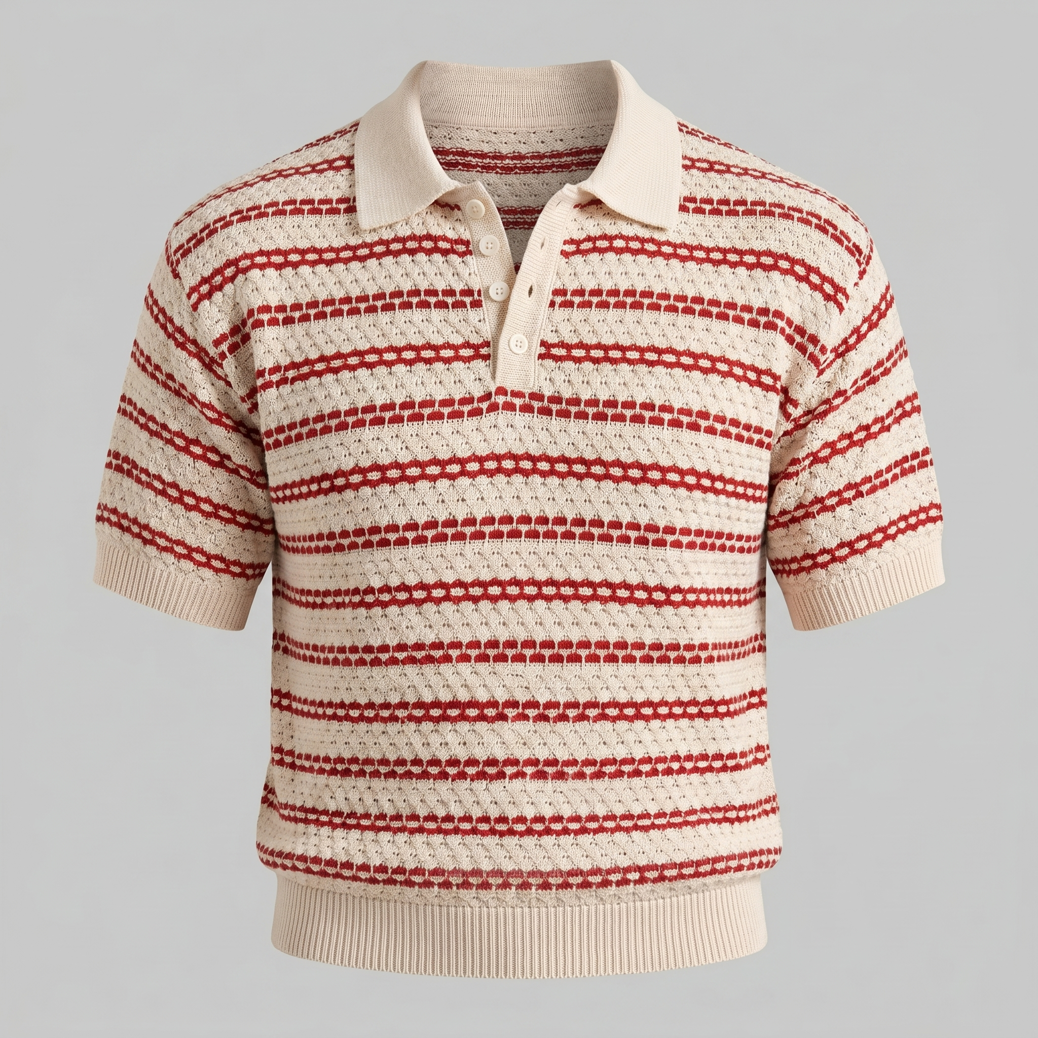 Polo Hombre | Corte Entallado con Patrón de Rayas Clásico