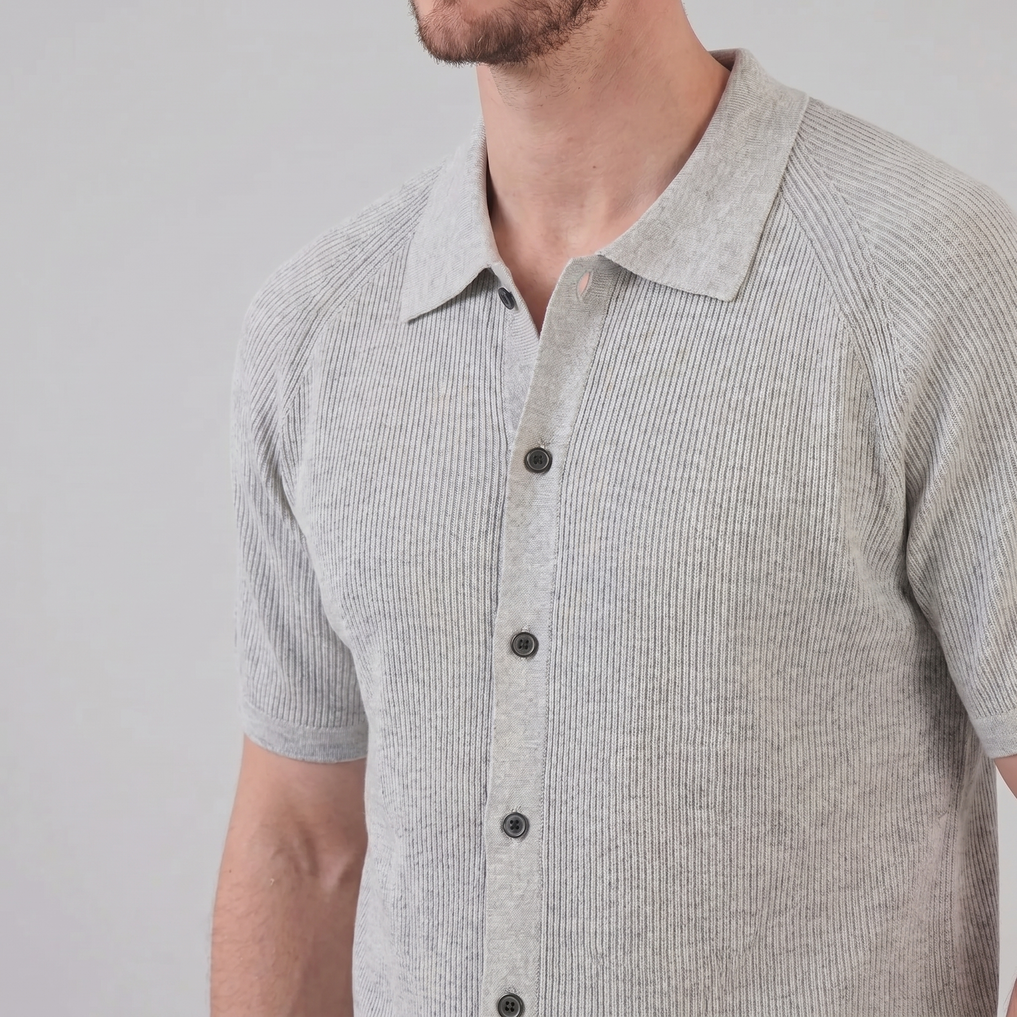 Polo Hombre | Cuello clásico con cierre de botones y manga larga