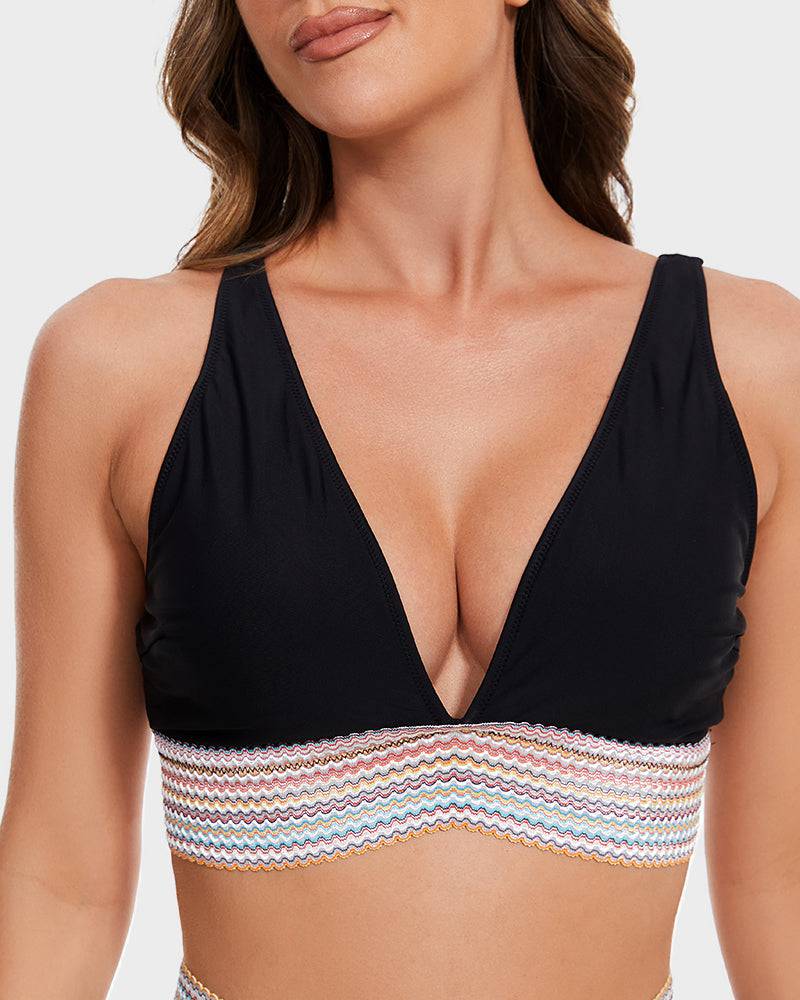 Bikini mujer | banda ancha inferior con ajuste lateral mediante cordones