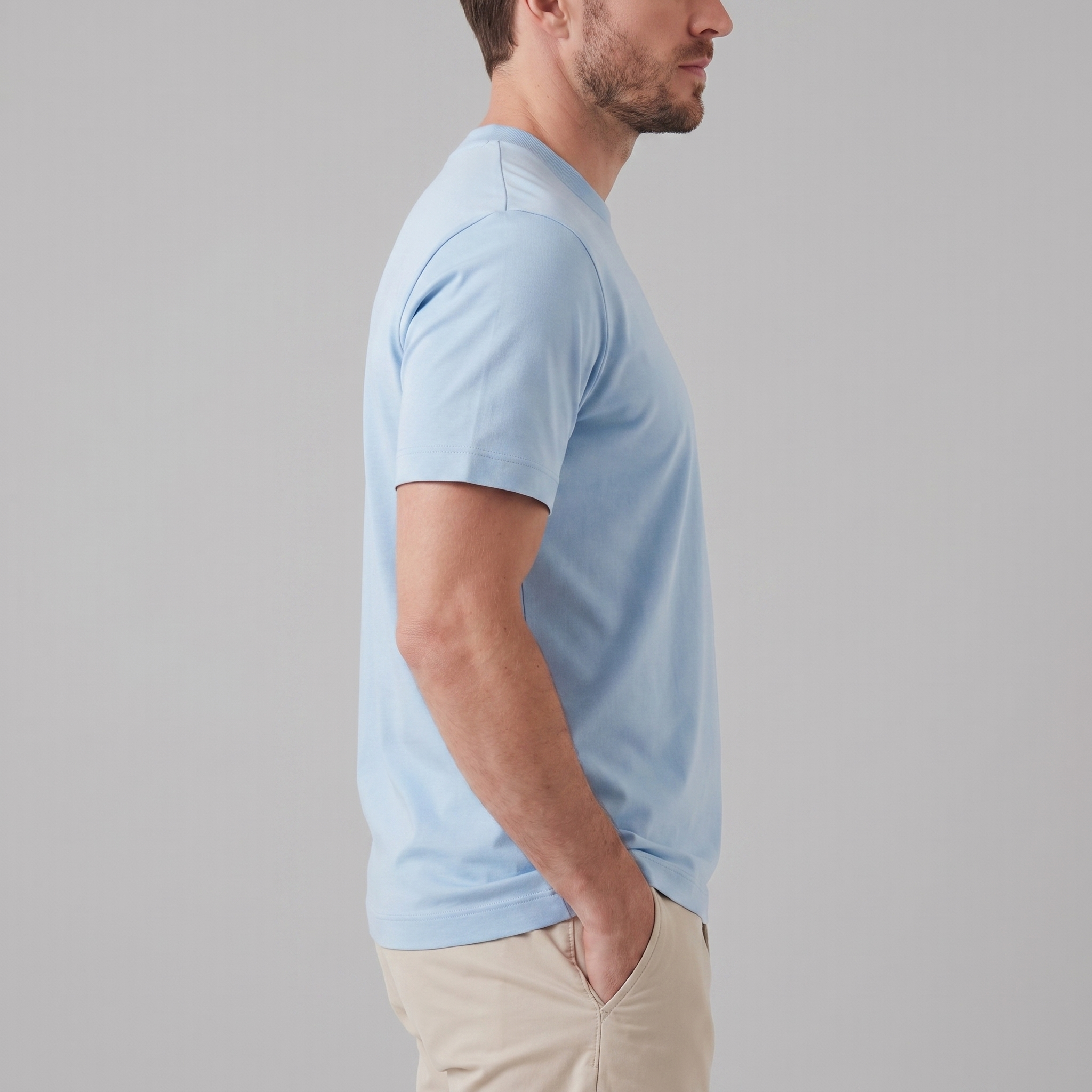 Camiseta Hombre Cuello Redondo | Corte Regular y Manga Corta