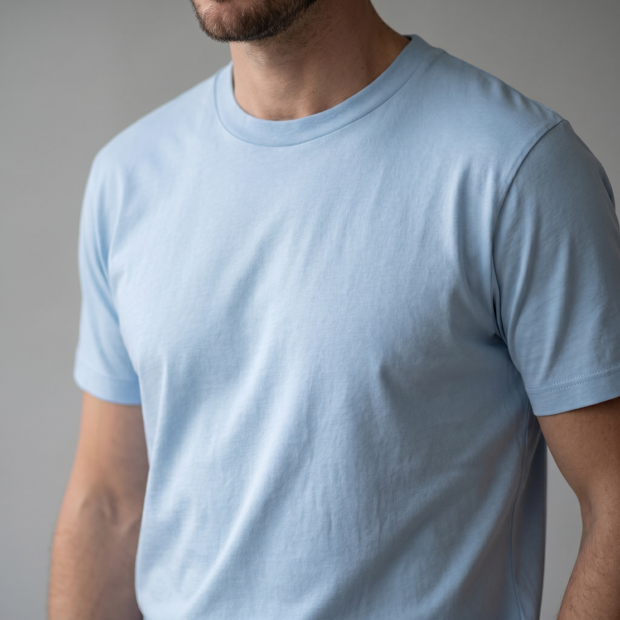 Camiseta Hombre Cuello Redondo | Corte Regular y Manga Corta