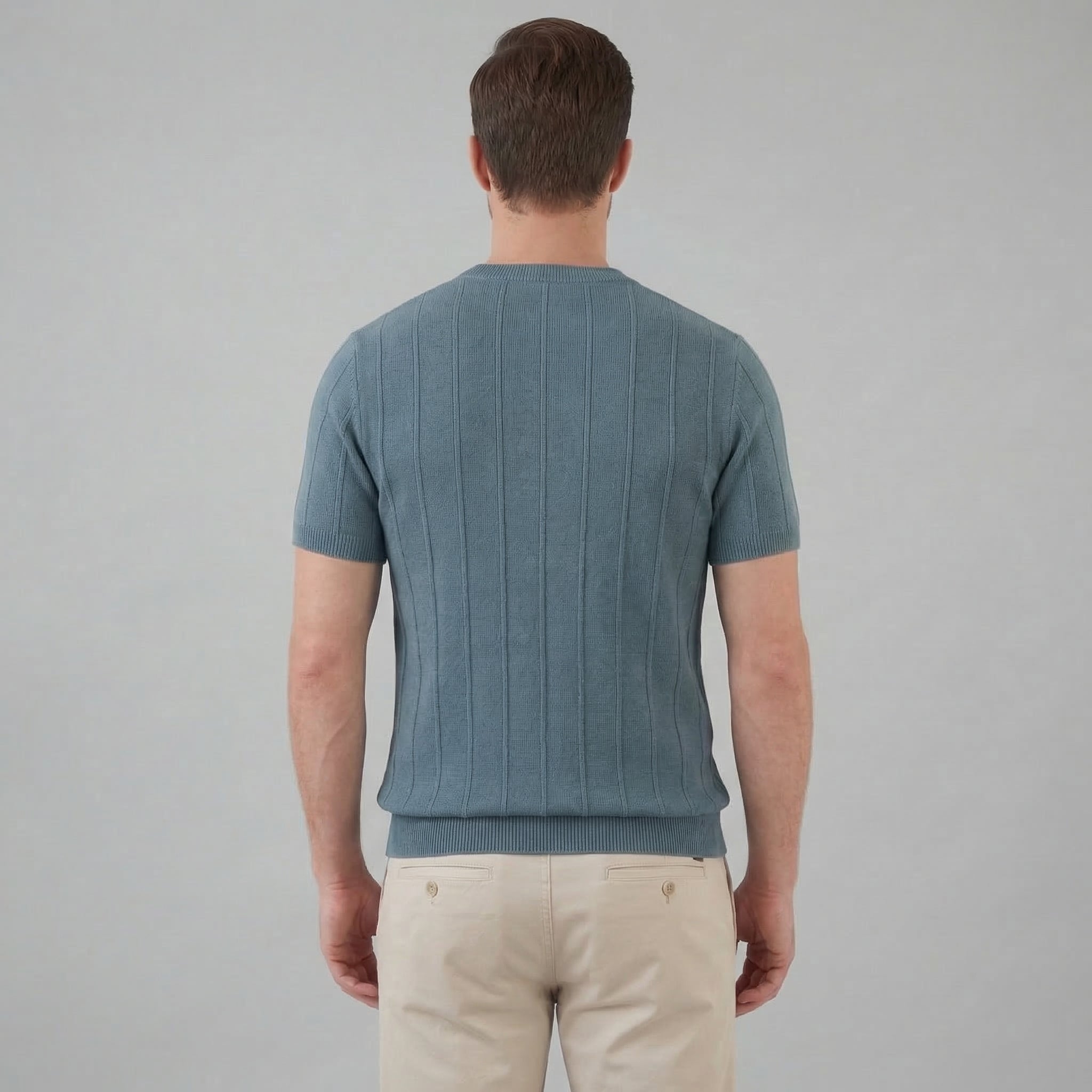 Camiseta Hombre | Tejido Acanalado de Manga Larga