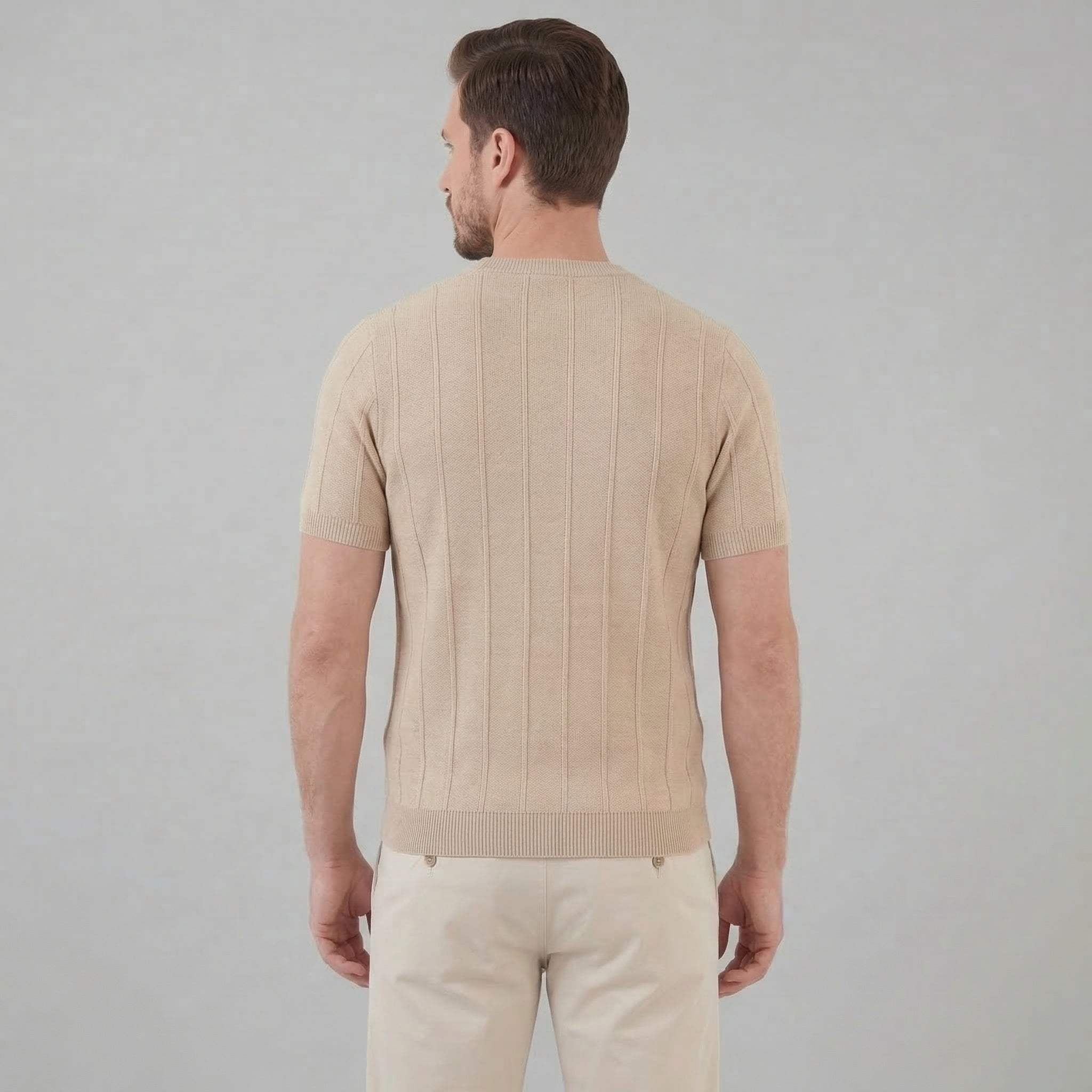 Camiseta Hombre | Tejido Acanalado de Manga Larga