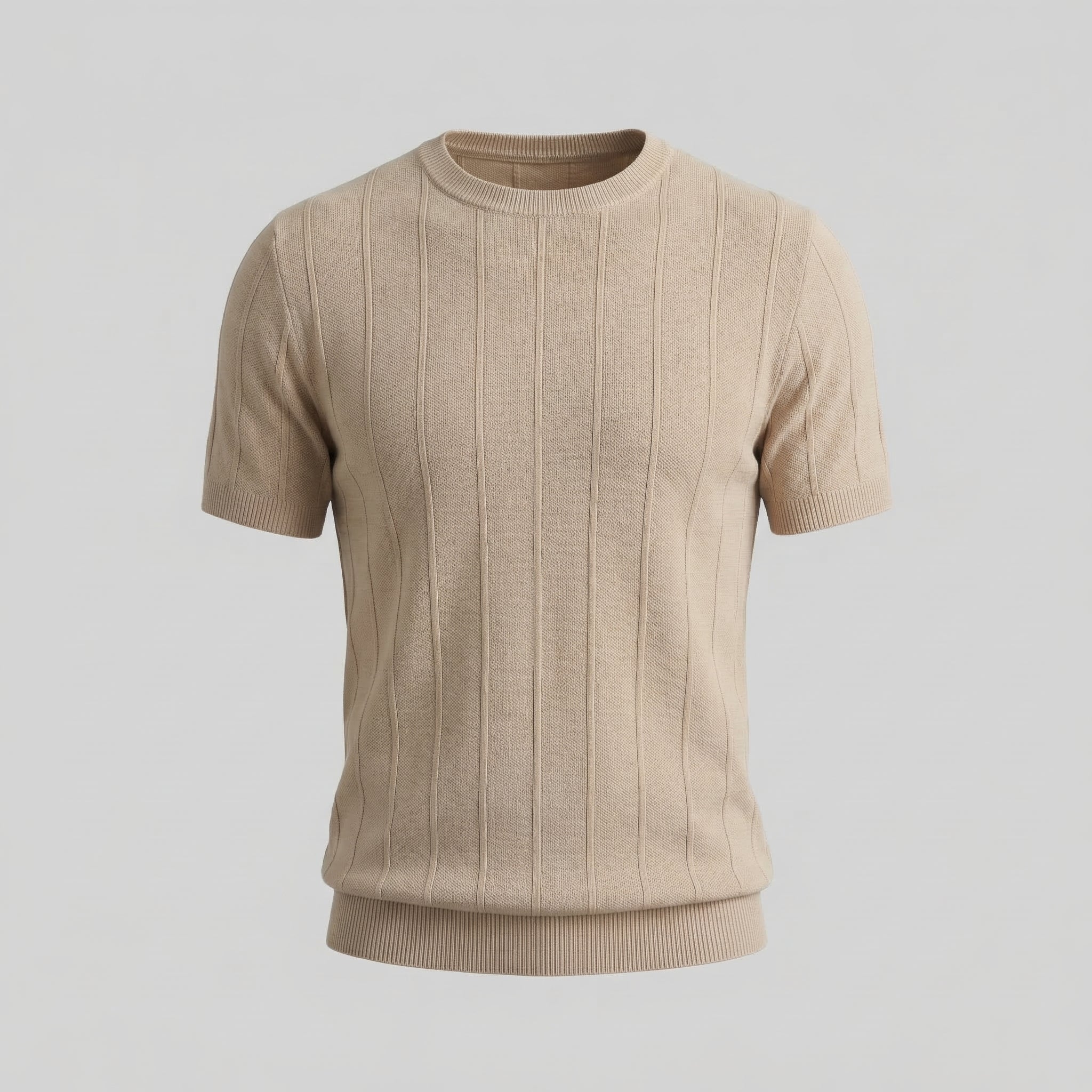 Camiseta Hombre | Tejido Acanalado de Manga Larga