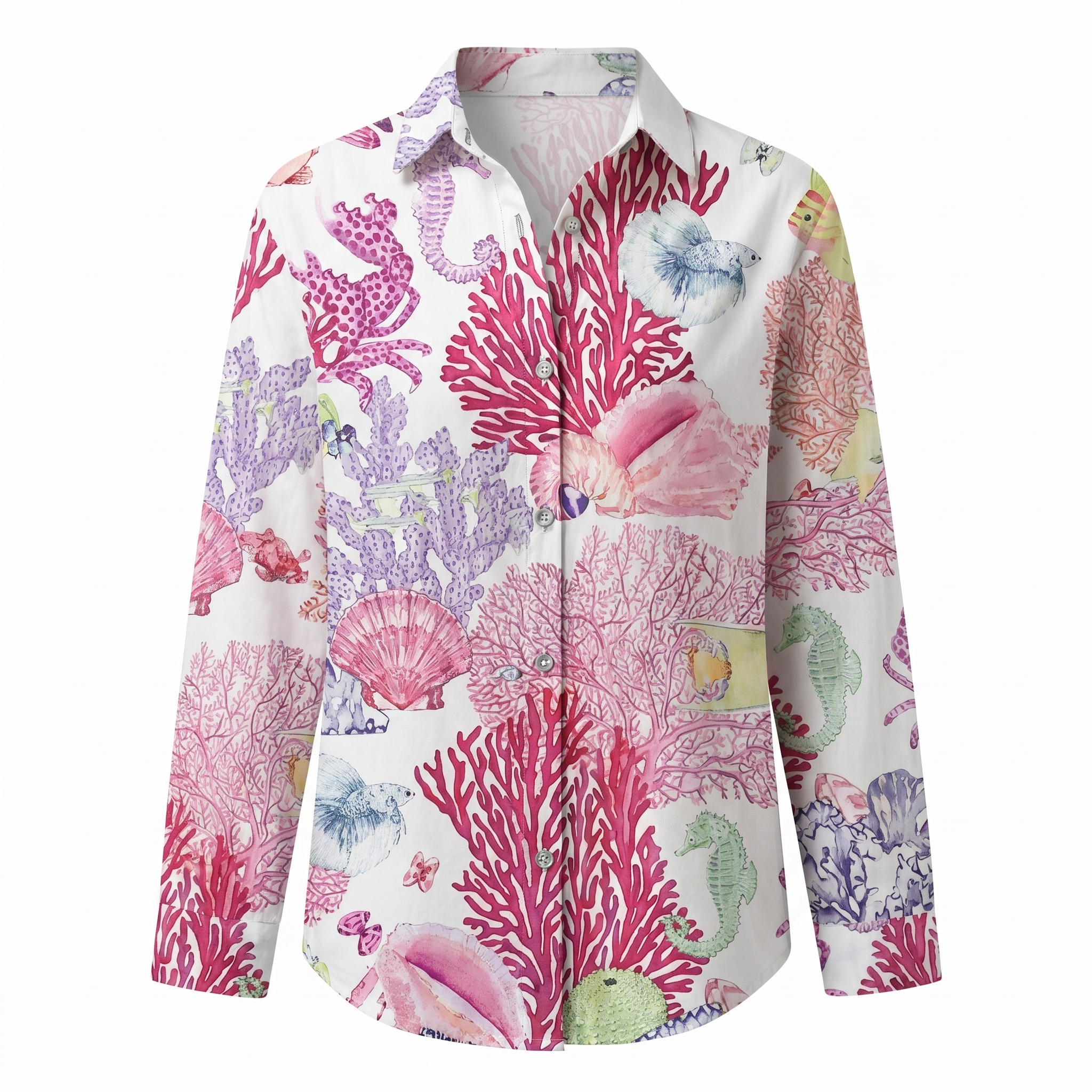 Blusa Mujer | Cuello Dividido en V con Mangas Enrollables